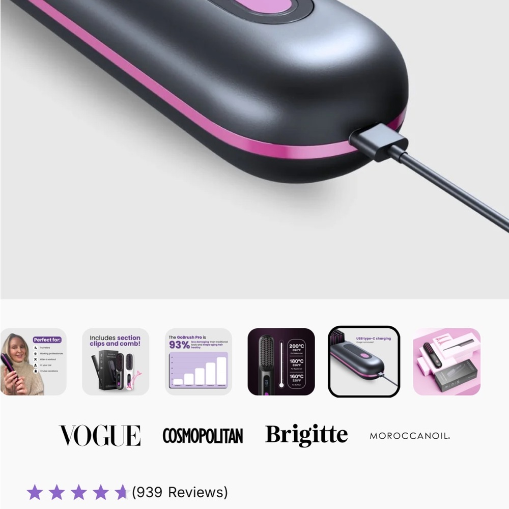 Numoya GoBrush Pro with Cream Case - Picture 5 of 7